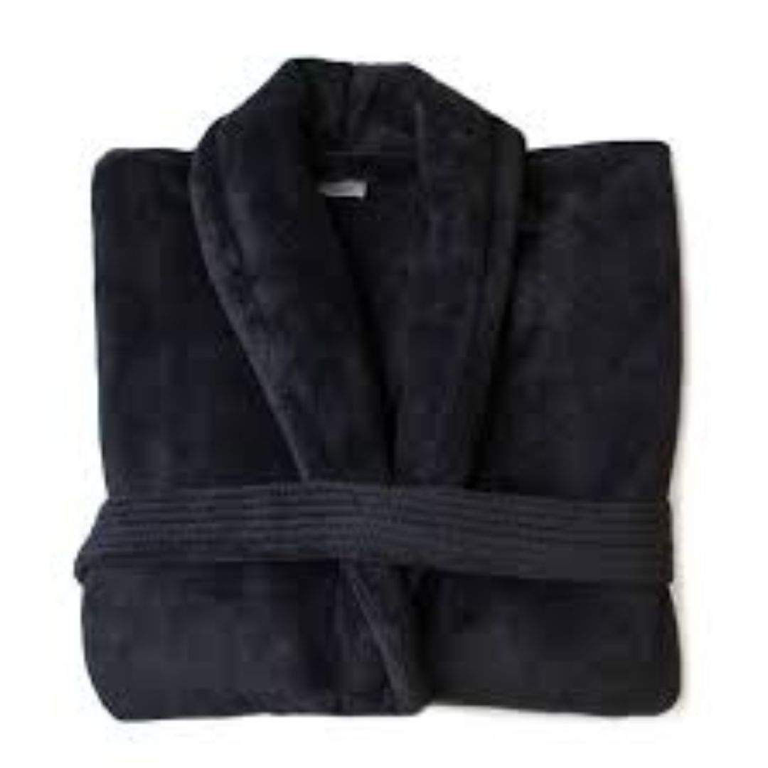 Coral Fleece Bathrobe - 100% Polyester Fleece - Image 2