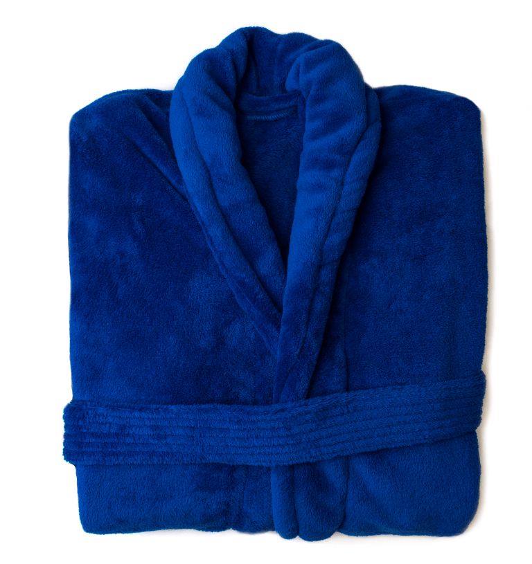 Coral Fleece Bathrobe - 100% Polyester Fleece - Image 3