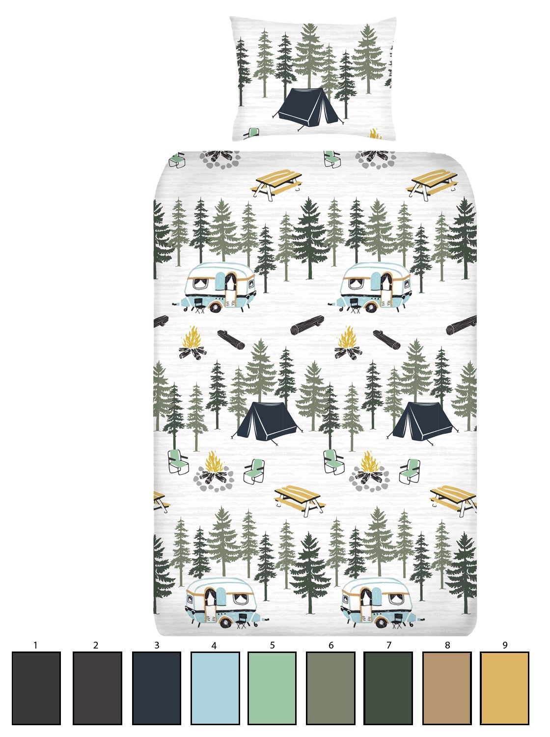KOLNICKS "Forest Camp" STUDENT BALE Double Bed - A Complete Bedding Solution - Image 5