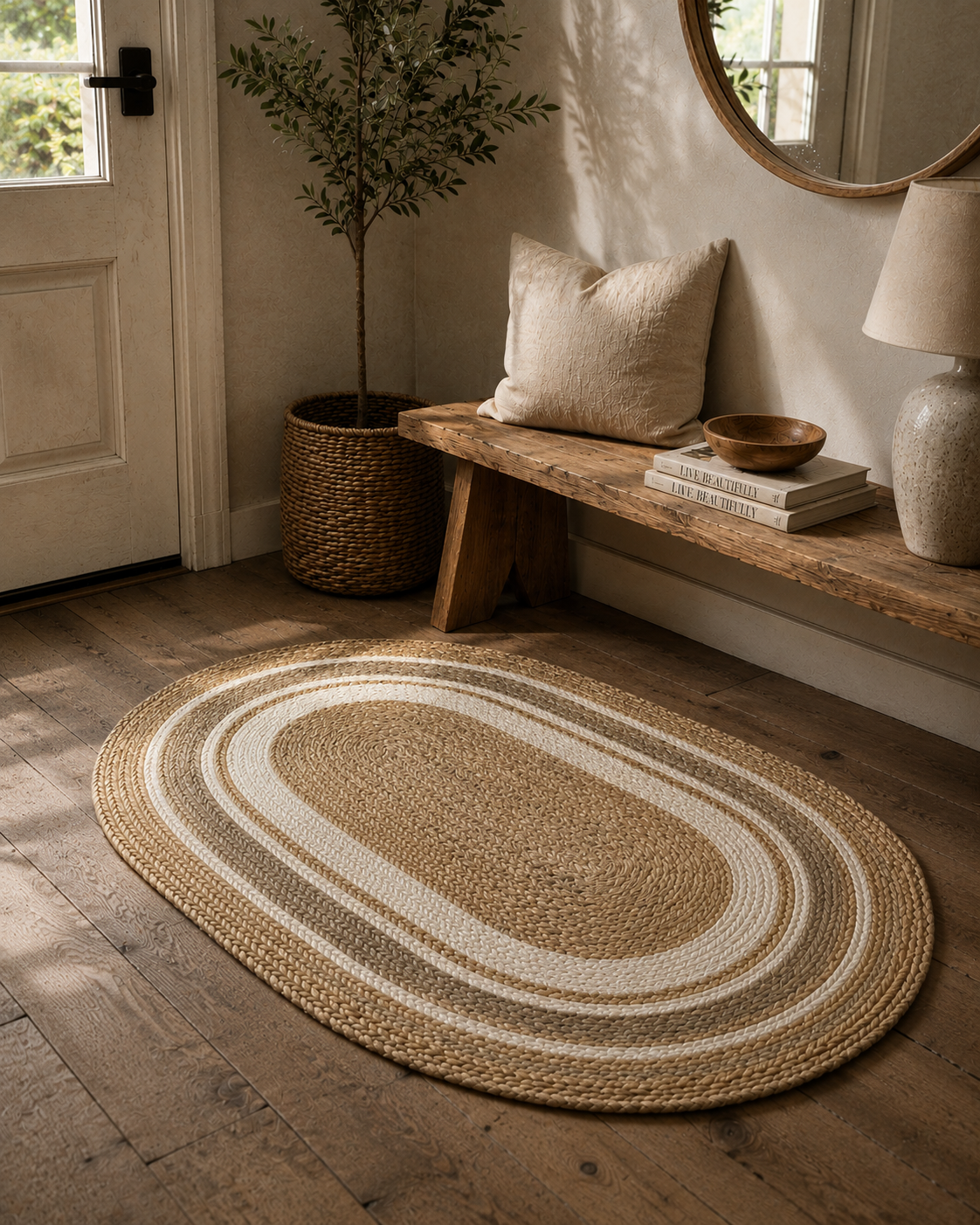 Oval Plaited Mat - Image 2