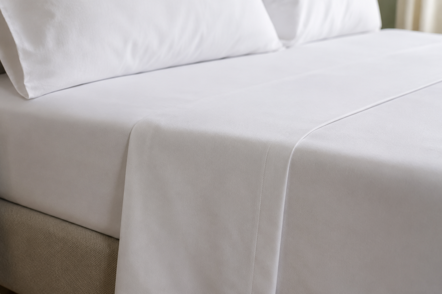 200TC Flat Sheet - 100% Cotton Percale - Image 2